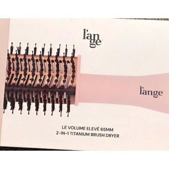 L’ange Le Volume Elevé 65mm 2-in-1 Titanium Brush Dryer Blush New Sealed - Picture 1 of 4